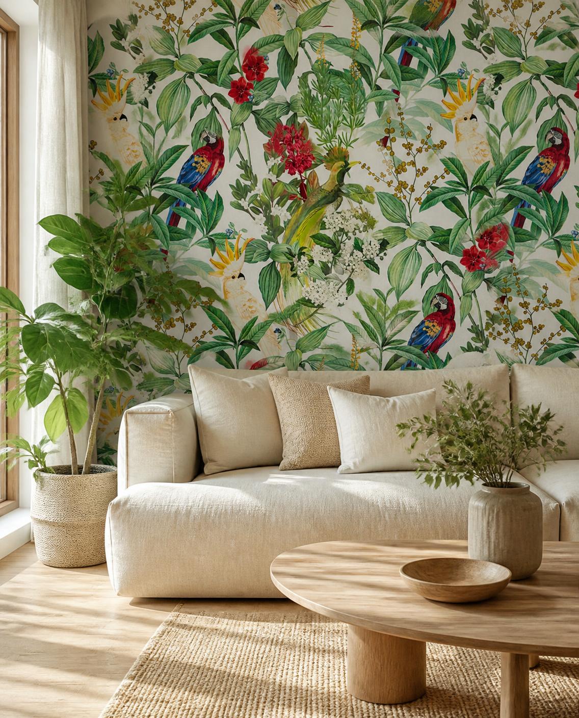 Forêt tropicale — Papier peint adhésif en rouleau 45 cm