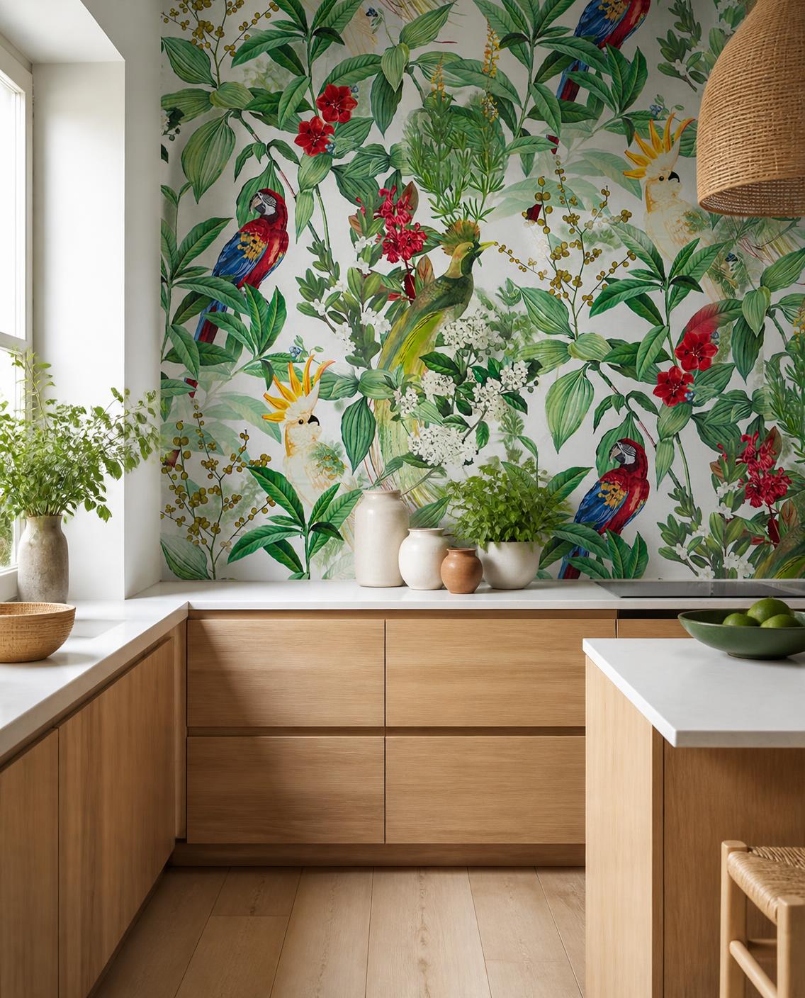 Forêt tropicale — Papier peint adhésif en rouleau 45 cm