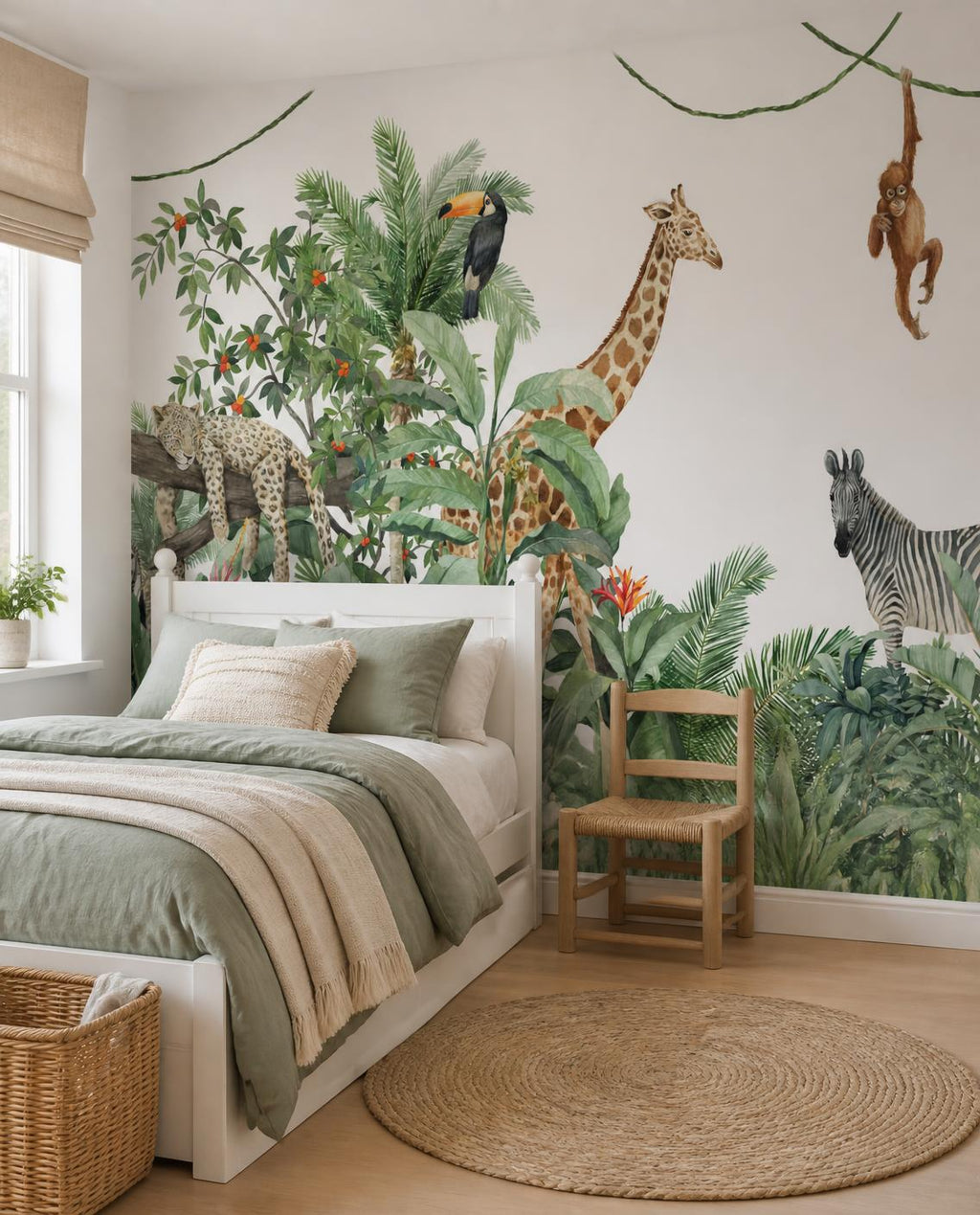 Jungle & savane — Papier peint panoramique sur mesure