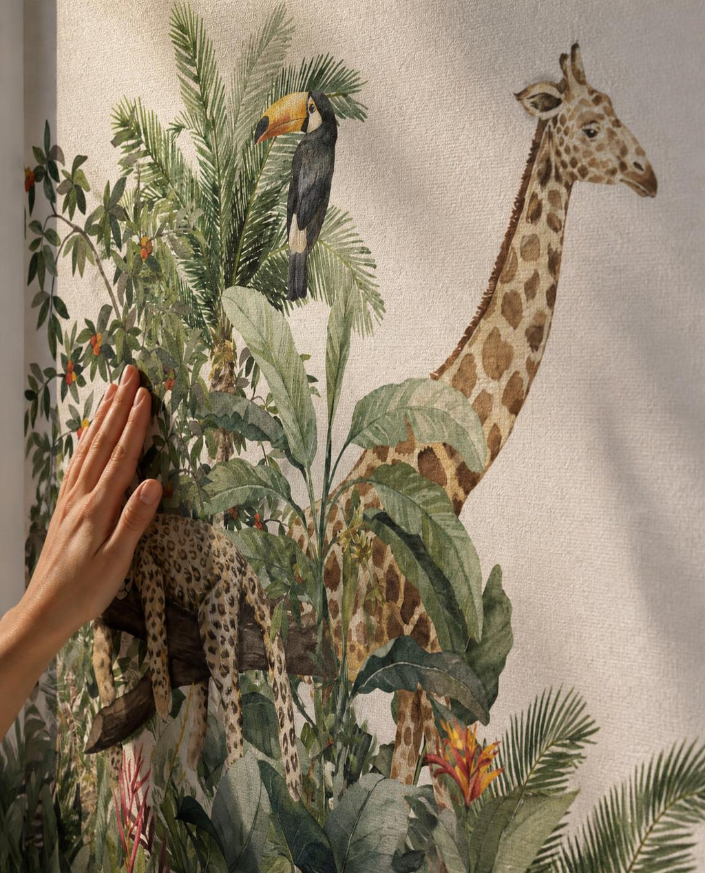 Jungle & savane — Papier peint panoramique sur mesure