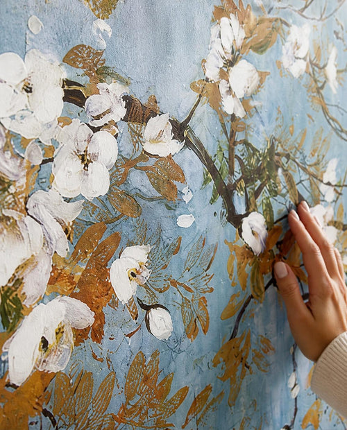 Branches fleuries — Papier peint panoramique sur mesure